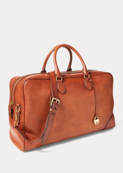 Ralph Lauren Weekender Vachetta Duffel Bag Herre Danmark (UODQW0496)